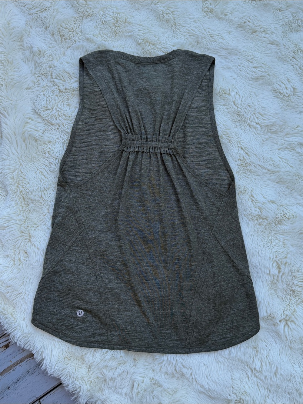 lululemon athletica Olive Green Gathered-Back Racerback Tank